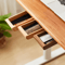 Natural Wooden Under Desk Sliding Storage Drawer 0
