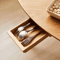 Natural Wooden Under Desk Sliding Storage Drawer 1