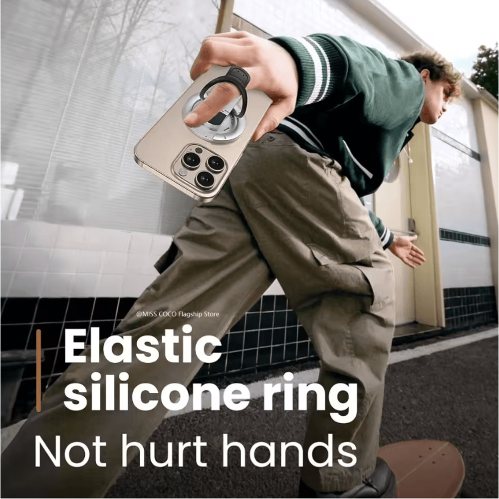 MagSafe Magnetic Finger Ring Grip And Stand For IPhone 12 To 16 2