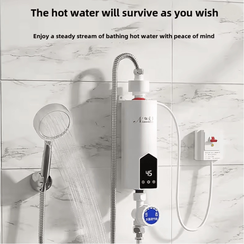 Instant Electric Tankless Water Heater 220V 3000W To 5500W For Bathroom Kitchen Shower 2