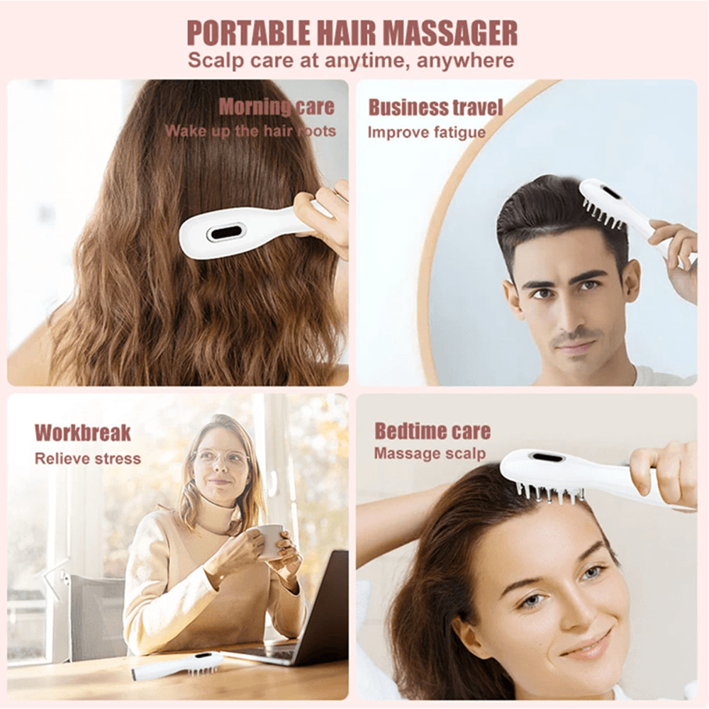 RF Microcurrent LED Scalp Massage Comb For Hair Growth And Conditioning 5