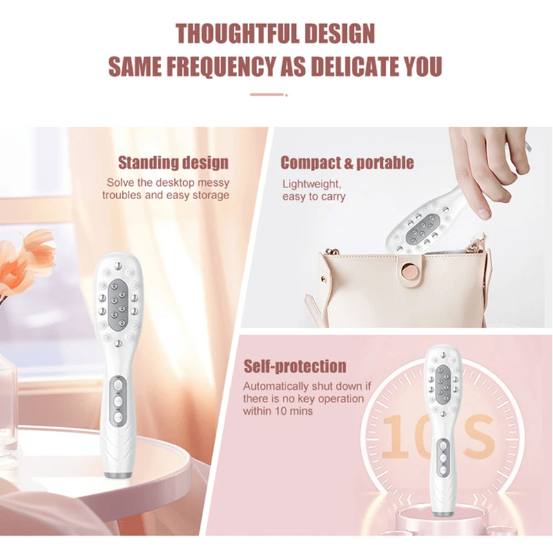 RF Microcurrent LED Scalp Massage Comb For Hair Growth And Conditioning 6
