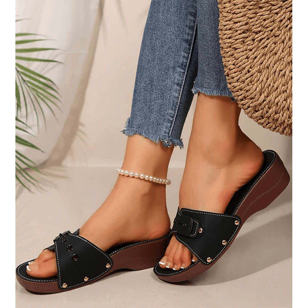 Women Luxury Wedge Sandals Soft Comfort Summer 2025 2