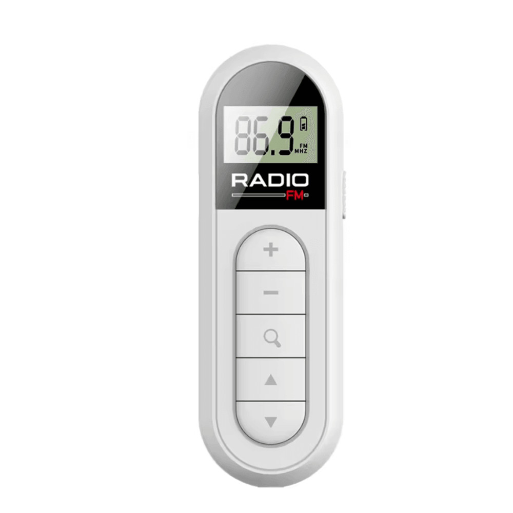 Mini Pocket Clip FM Radio With LCD Backlight Display And 35mm Headphone Jack 6
