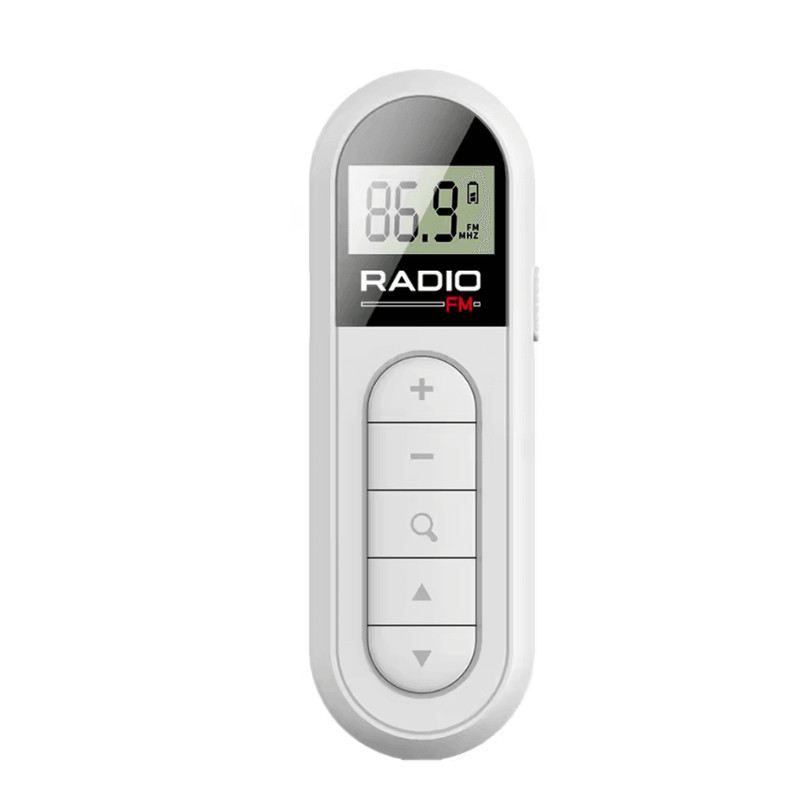 Mini Pocket Clip FM Radio With LCD Backlight Display And 35mm Headphone Jack 6