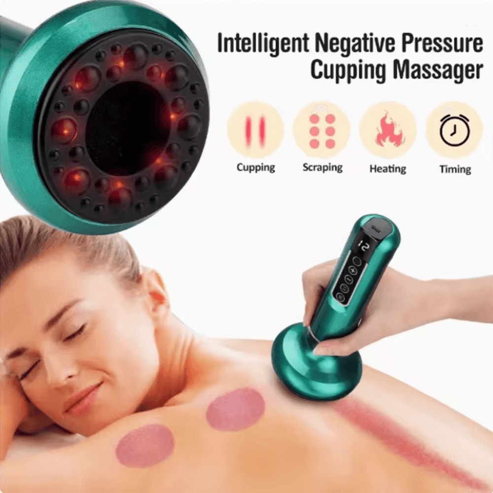 Intelligent Electric Cupping And Scraping Device With Hot Compress 0