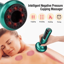 intelligent electric cupping and scraping device with hot compress