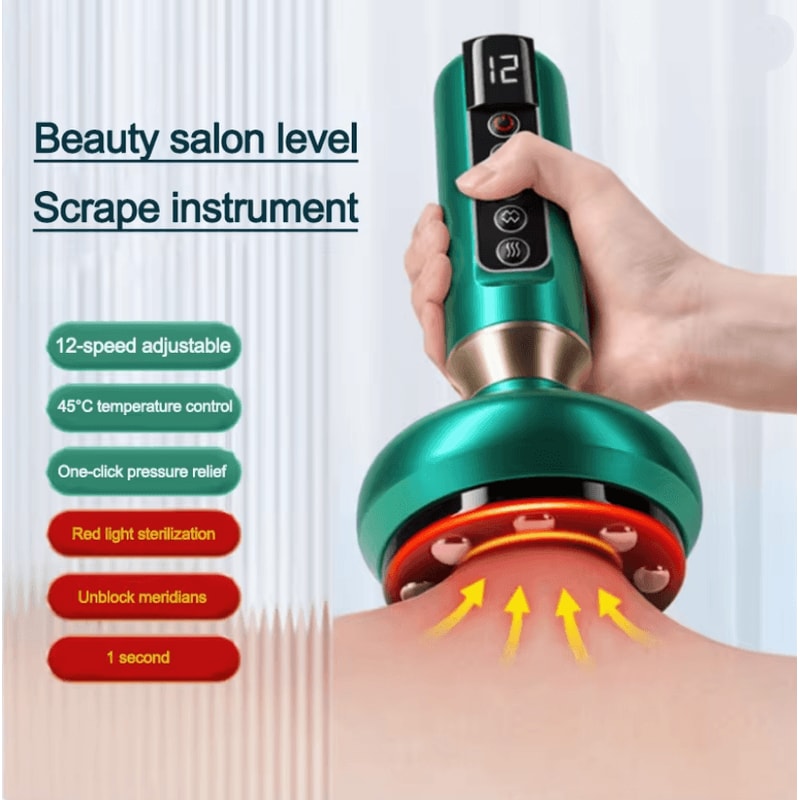 Intelligent Electric Cupping And Scraping Device With Hot Compress 1