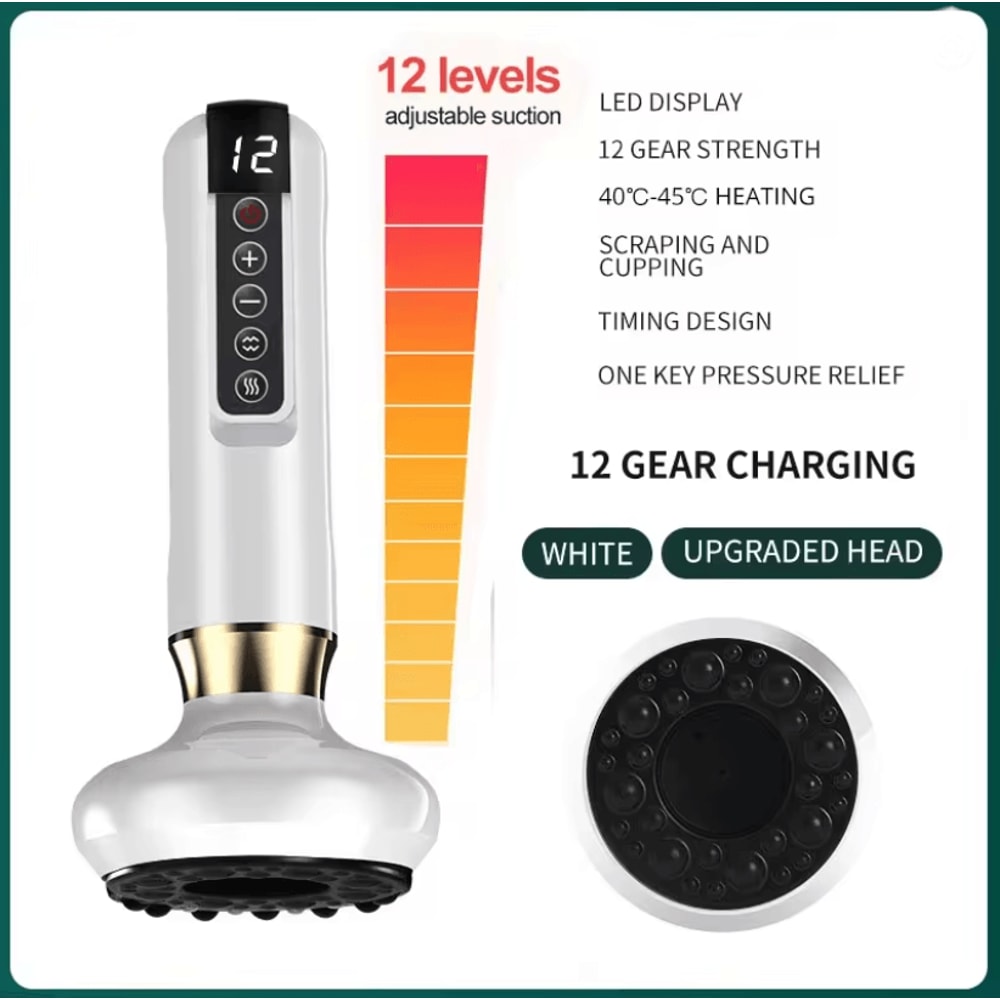 Intelligent Electric Cupping And Scraping Device With Hot Compress 3