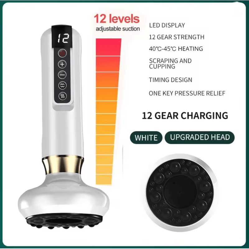 Intelligent Electric Cupping And Scraping Device With Hot Compress 3