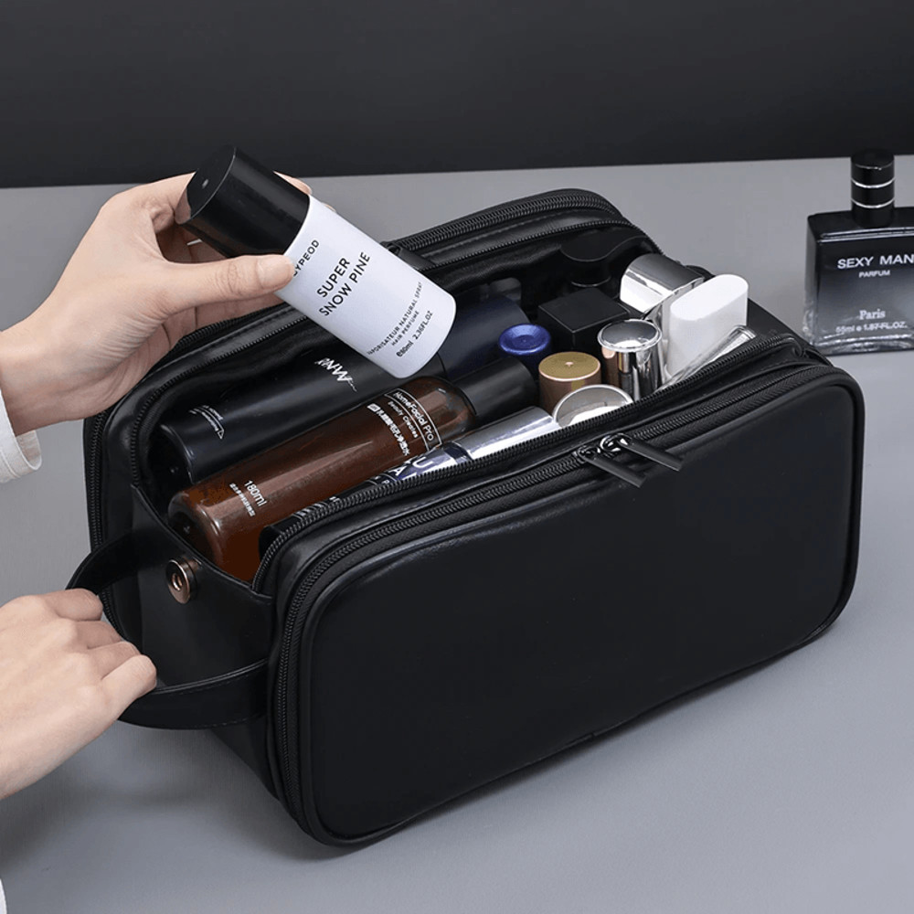 Waterproof PU Travel Hanging Toiletry Bag Multi Pocket Organizer For Women And Men 1