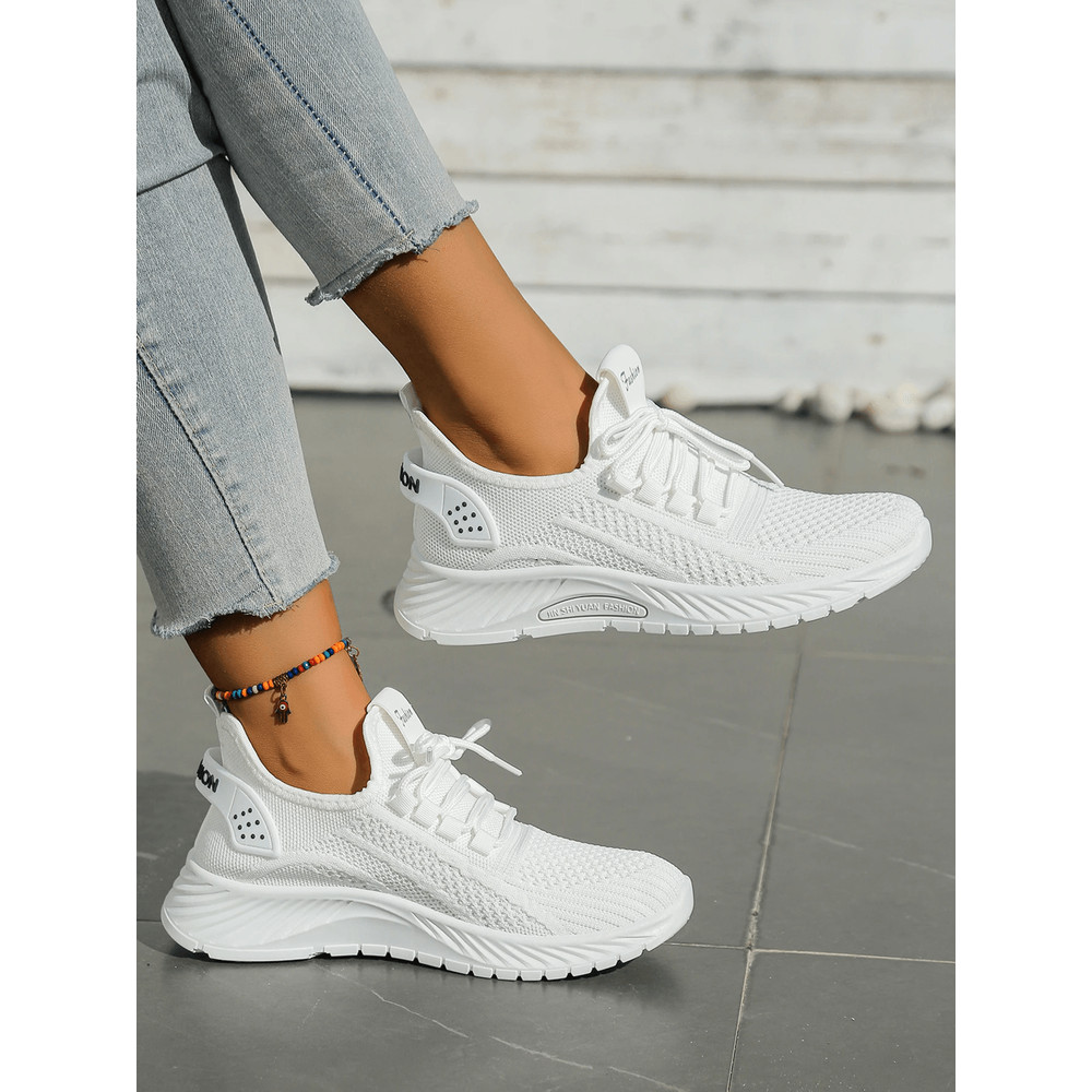 Womens FlyWeave Breathable Casual Sneakers Lightweight Sport Shoes 1
