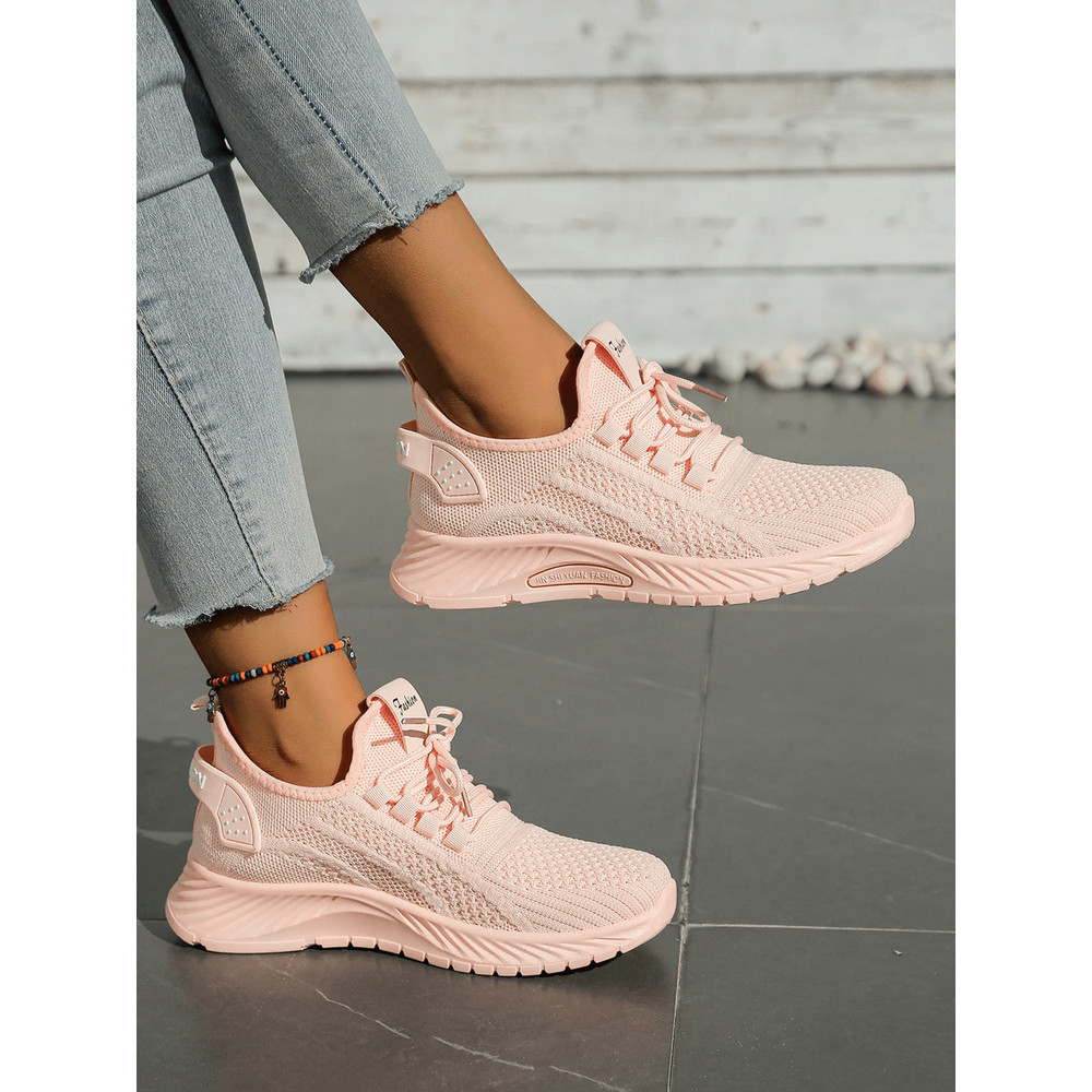 Womens FlyWeave Breathable Casual Sneakers Lightweight Sport Shoes 4