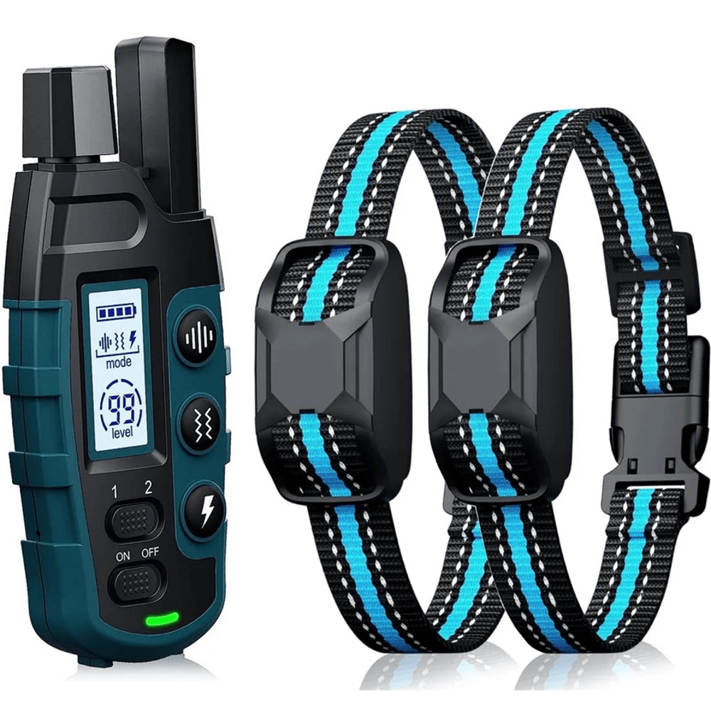 1000M Waterproof Training Collar For 2 Dogs With Shock Vibration And Beep Modes 1