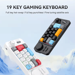 programmable mechanical keypad with volume scroll wheel and game joystick