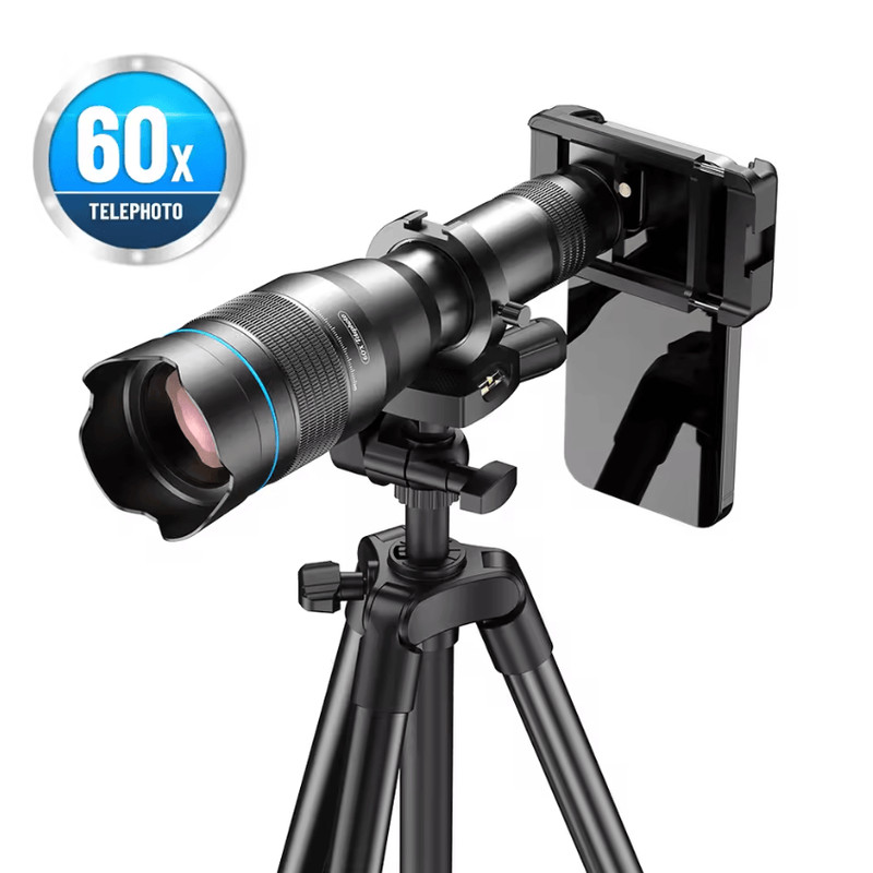 APEXEL 60X Telephoto Lens For Smartphones With Tripod Kit 0