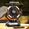ColdSky 20000mAh Portable Camping Fan With LED Lantern And Power Bank 1