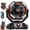 ColdSky 20000mAh Portable Camping Fan With LED Lantern And Power Bank 5