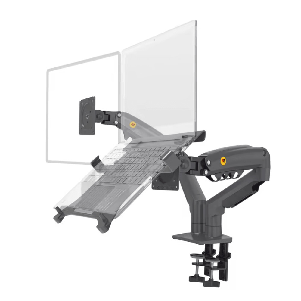 Dual Arm Monitor Mount With Gas Spring For Monitor And Laptop Stand 3
