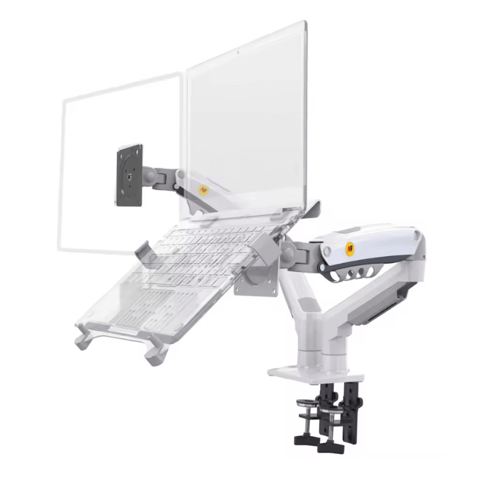 Dual Arm Monitor Mount With Gas Spring For Monitor And Laptop Stand 4