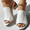 Women Crystal Square Heel Open Toe Beach Fashion Sandals 1