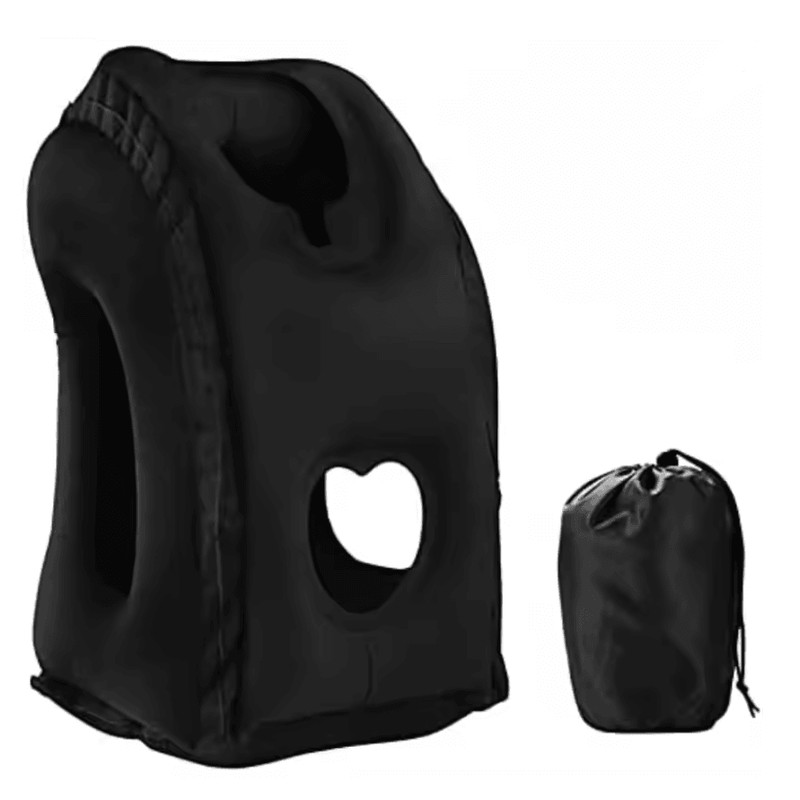 Inflatable Chin Support Travel Pillow Air Cushion For Neck And Headrest 3