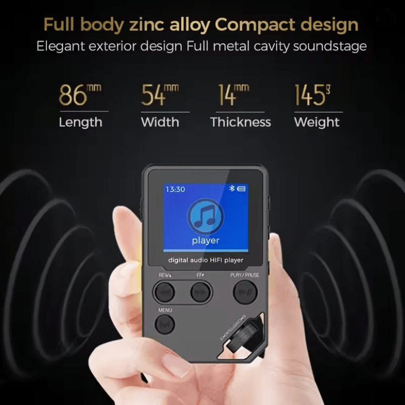 C5 8GB Lossless Bluetooth MP3 Player With FM Radio And Voice Recorder 1