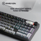EWEADN GS75 RGB Gaming Keyboard With Knob And Side Printed Gradient Keycaps 0