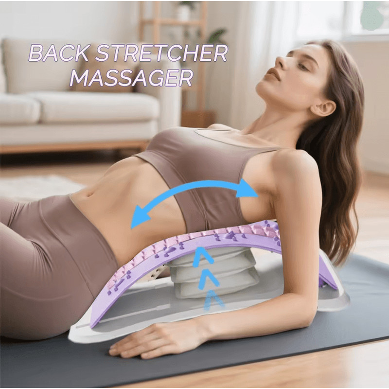 Premium Lumbar Stretch Support Pillow Back Stretcher Pillow And Posture Corrector 0