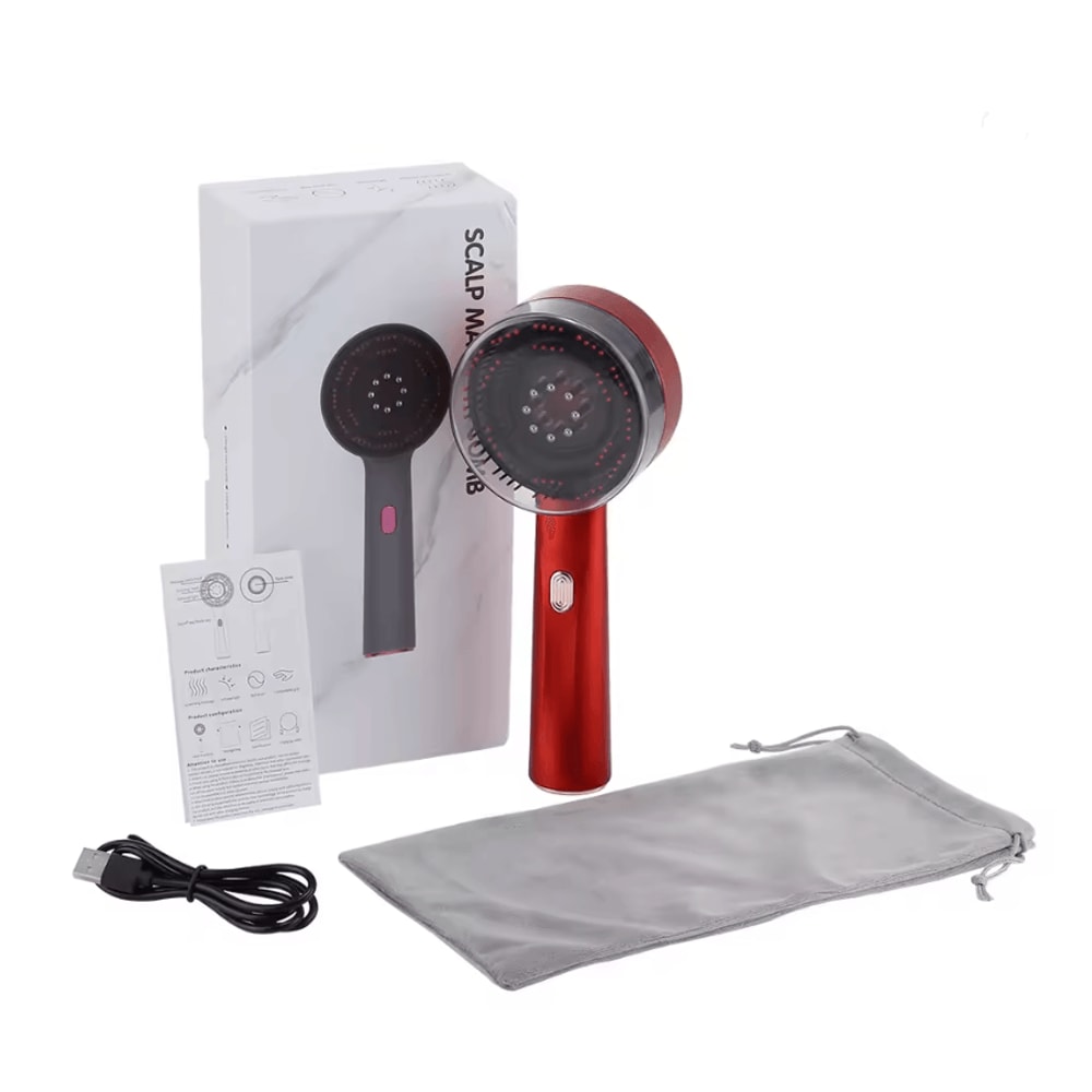 ScalpRevive 3 Mode Electric Massage Comb With Red Light And Essence Applicator 2