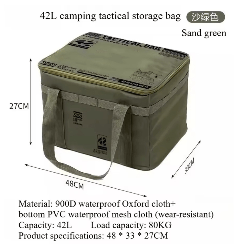 Outdoor Foldable Waterproof Storage Box Large Capacity Portable Gear Organizer 3