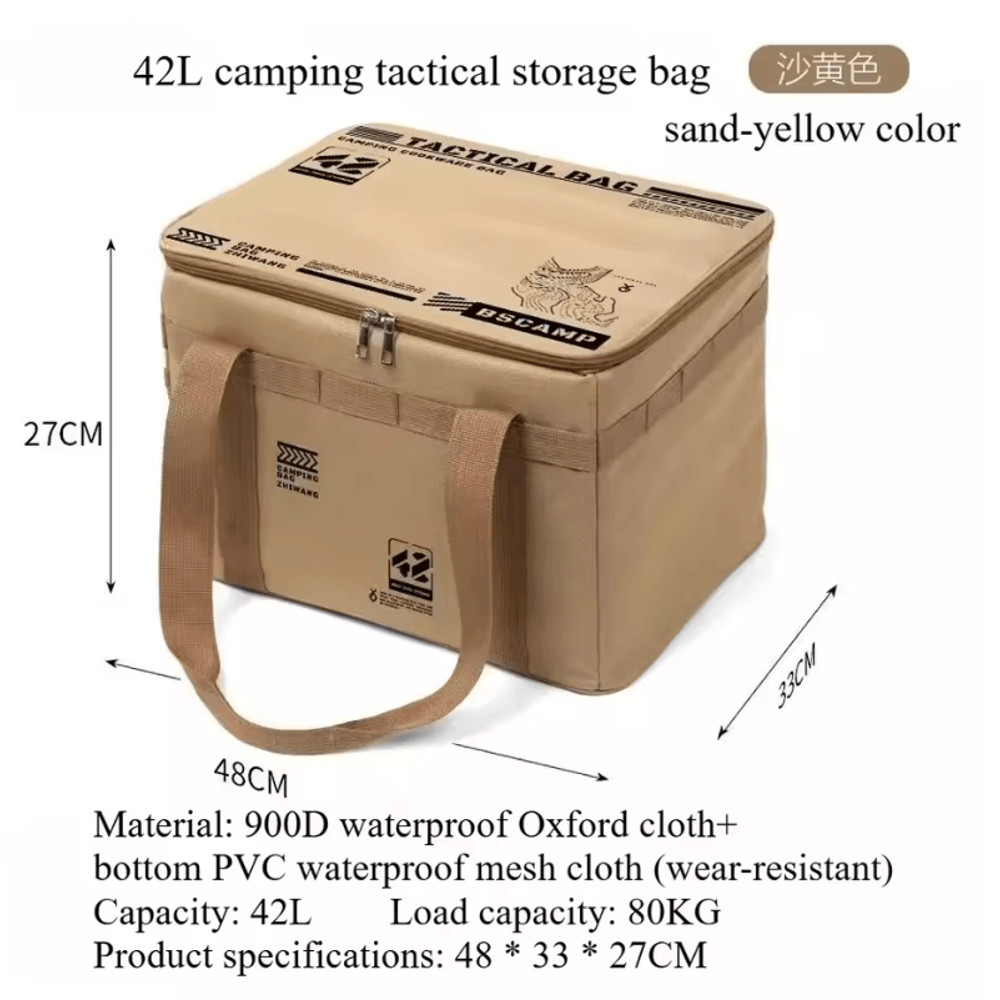 Outdoor Foldable Waterproof Storage Box Large Capacity Portable Gear Organizer 4