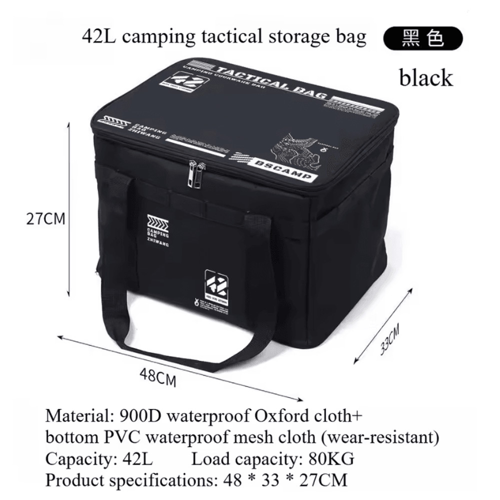 Outdoor Foldable Waterproof Storage Box Large Capacity Portable Gear Organizer 5