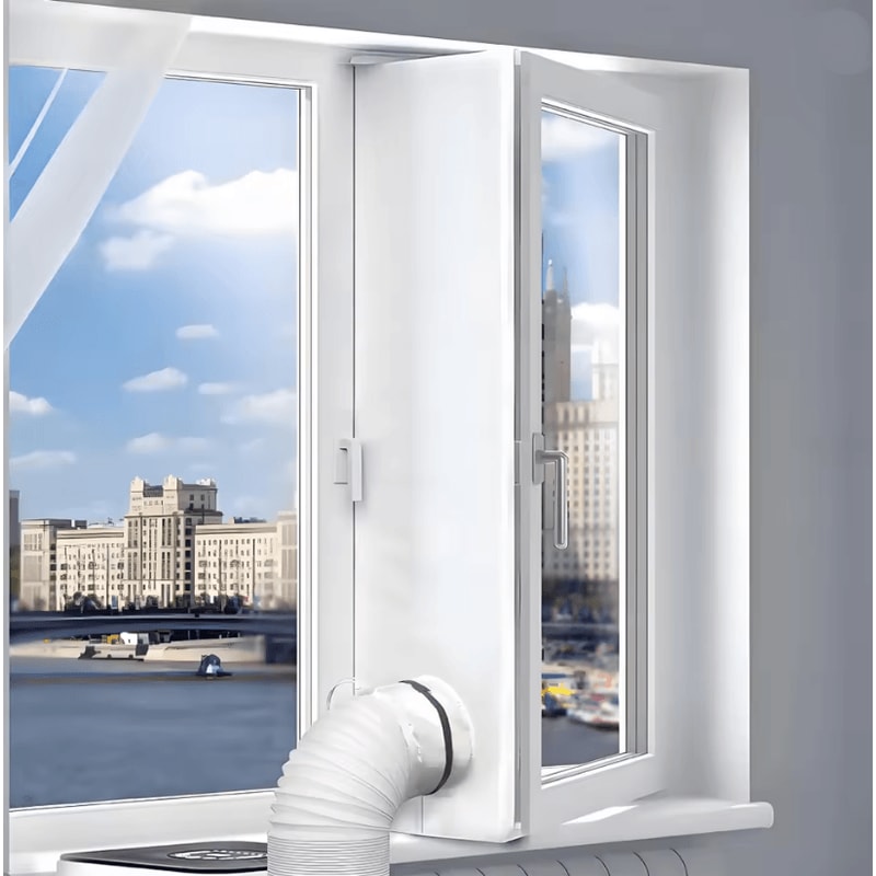 Portable AC Window Seal Kit For Casement Awning Windows 0