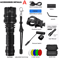 Tactical LED Hunting Flashlight L2 18650 Waterproof With Gun Mount And USB Rechargeable Switch 3