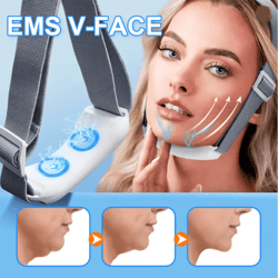 vibrance ems microcurrent facial massager for double chin and face lifting
