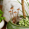 Rustic Metal Mushroom Garden Stakes Set 0
