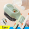 Multifunction Liquid Shoe Cleaning Brush With Long Handle And Soap Dispenser 0