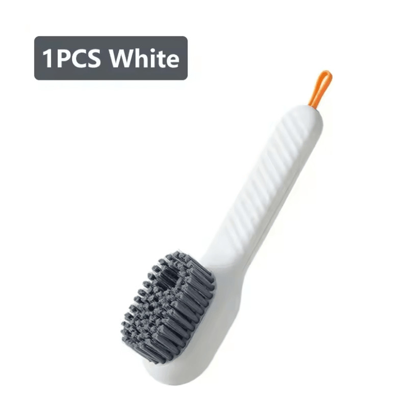 Multifunction Liquid Shoe Cleaning Brush With Long Handle And Soap Dispenser 2