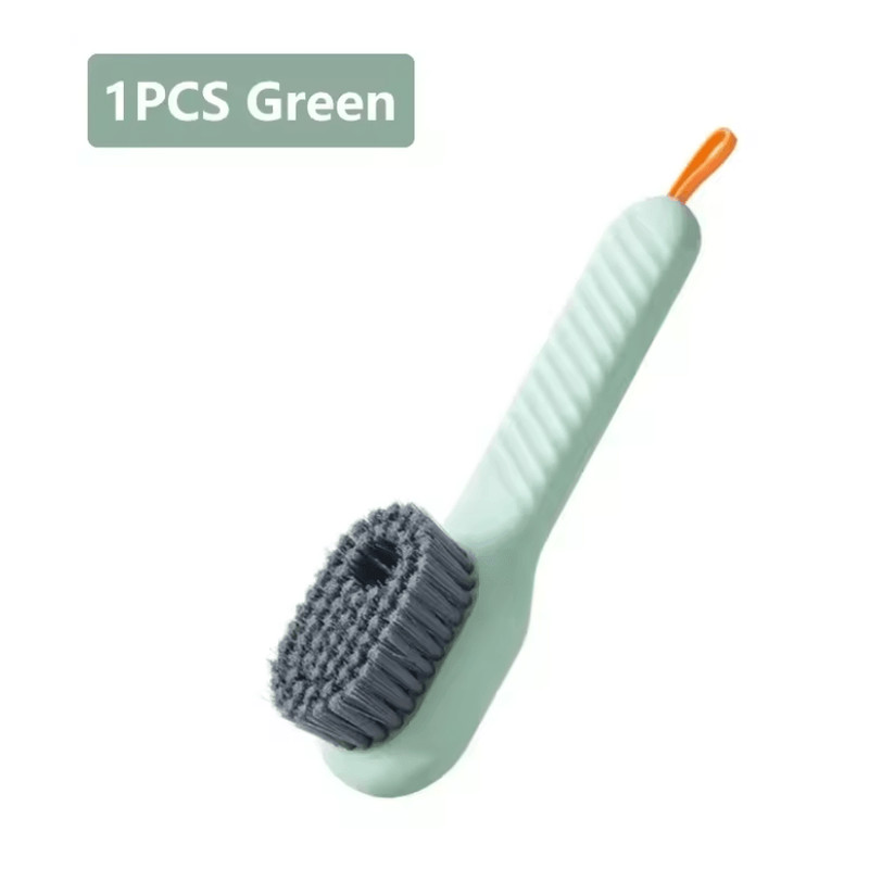 Multifunction Liquid Shoe Cleaning Brush With Long Handle And Soap Dispenser 3