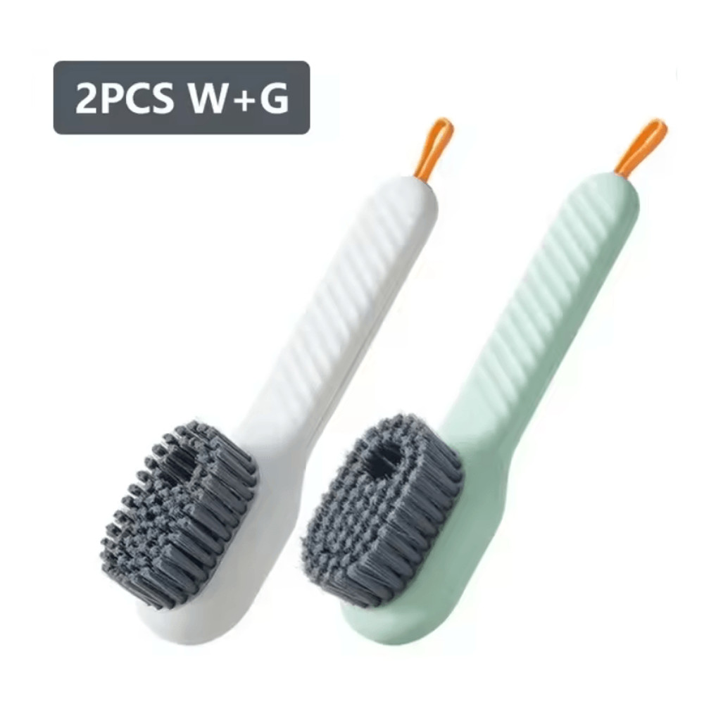 Multifunction Liquid Shoe Cleaning Brush With Long Handle And Soap Dispenser 4