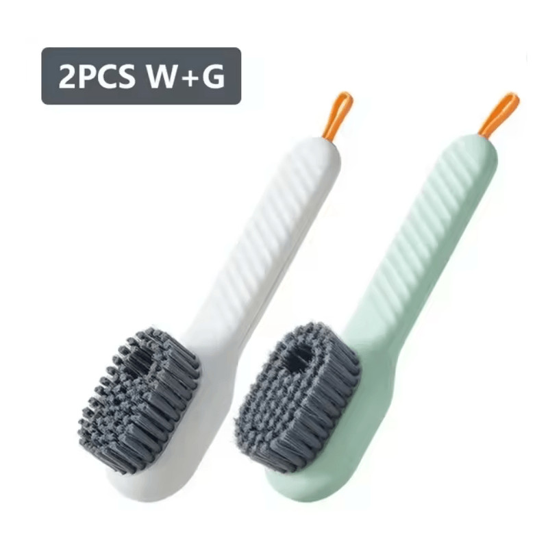 Multifunction Liquid Shoe Cleaning Brush With Long Handle And Soap Dispenser 4