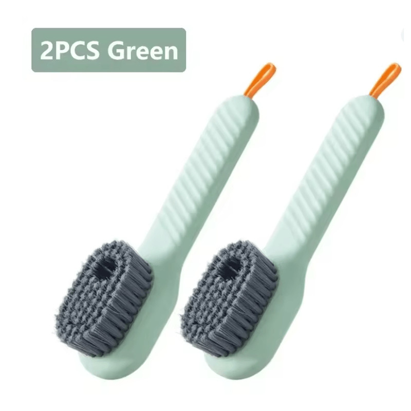 Multifunction Liquid Shoe Cleaning Brush With Long Handle And Soap Dispenser 5