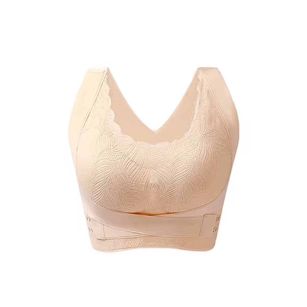 FallSweet Wireless Seamless Push Up Bralette For Women Cross Back Comfort Bra 3