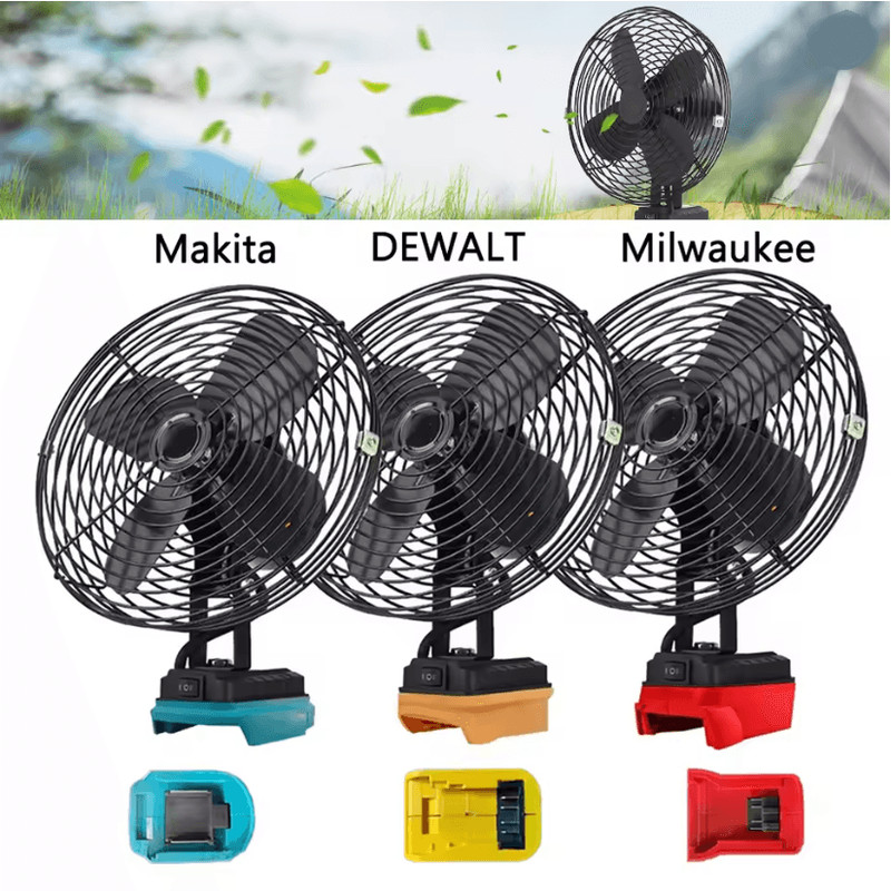 Portable Outdoor Camping Fan For Makita Dewalt Milwaukee 18V Battery 0