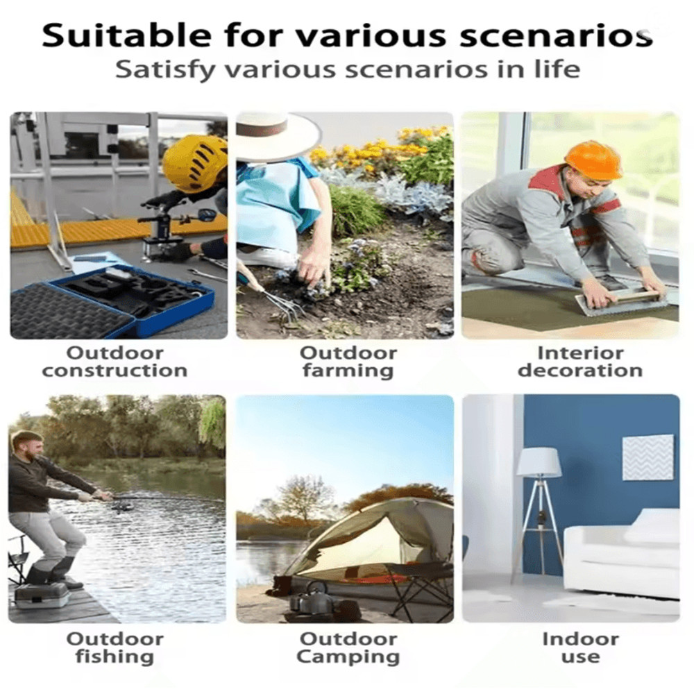 Portable Outdoor Camping Fan For Makita Dewalt Milwaukee 18V Battery 1