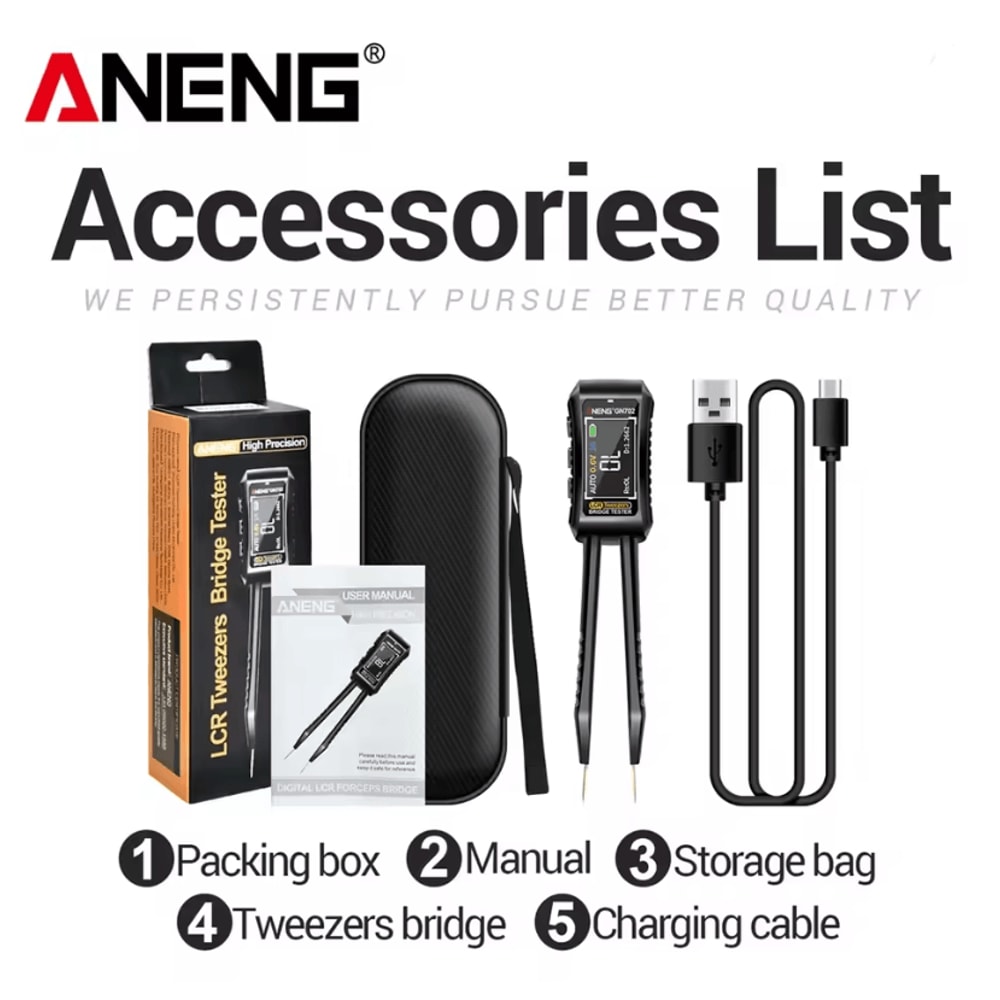 Smart LCR Tweezer Multimeter With ESR And Diode Test 3