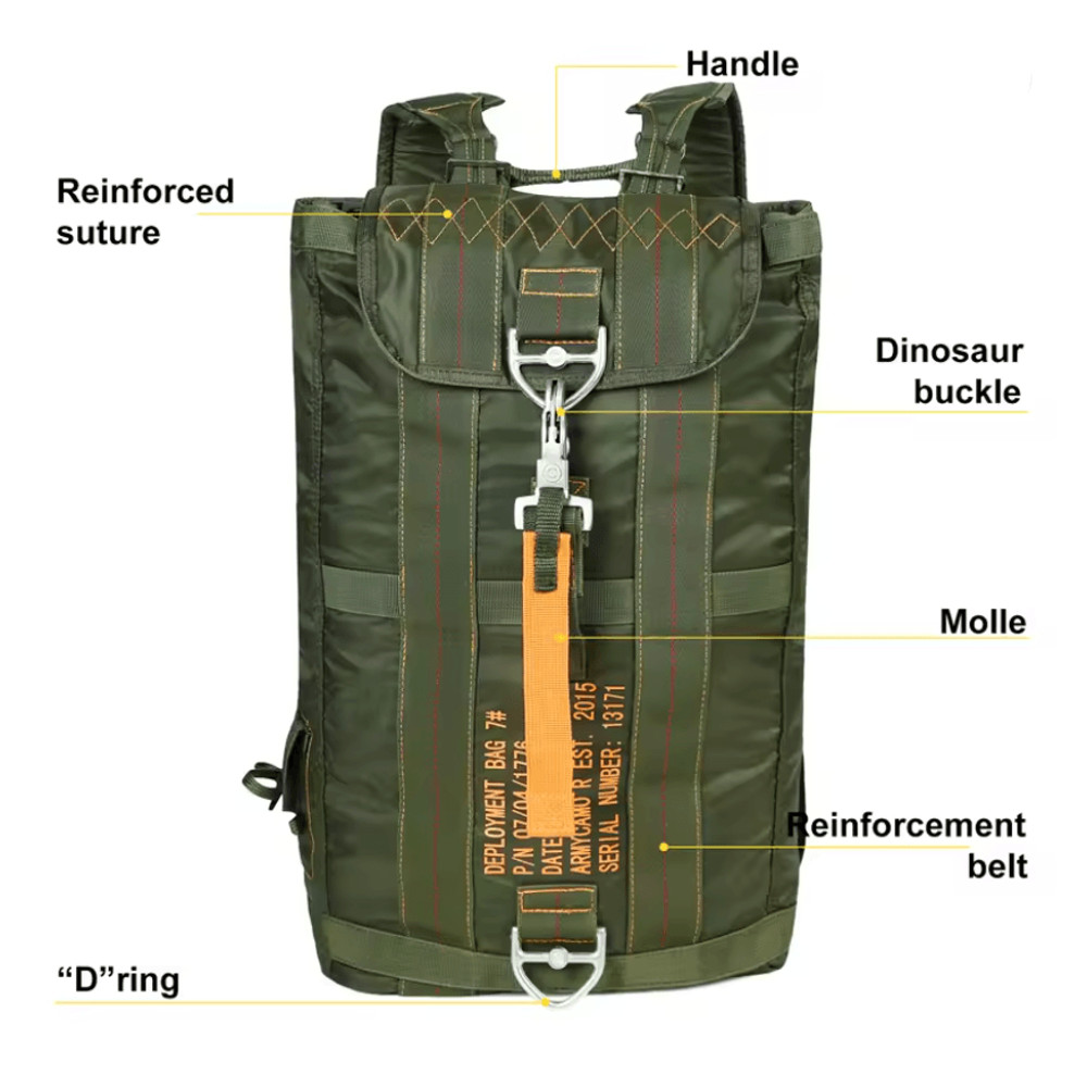 Lightweight Parachute Nylon Backpack For Outdoor Hunting And School Use 1