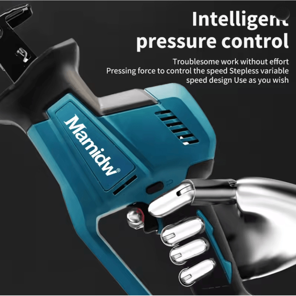Cordless Brushless Reciprocating Saw For Wood And Metal Cutting Compatible With Makita 18V Battery 1