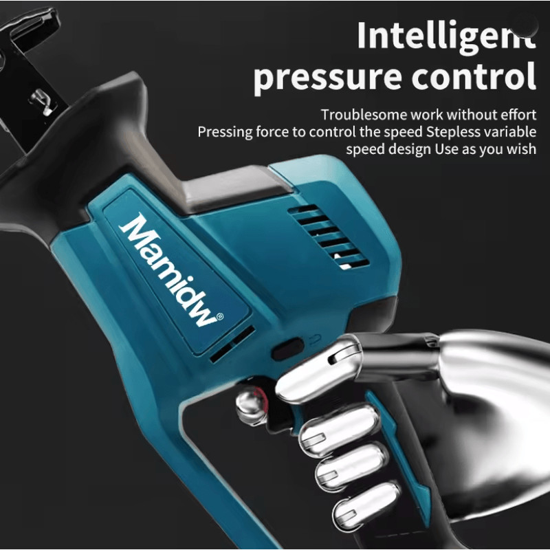 Cordless Brushless Reciprocating Saw For Wood And Metal Cutting Compatible With Makita 18V Battery 1